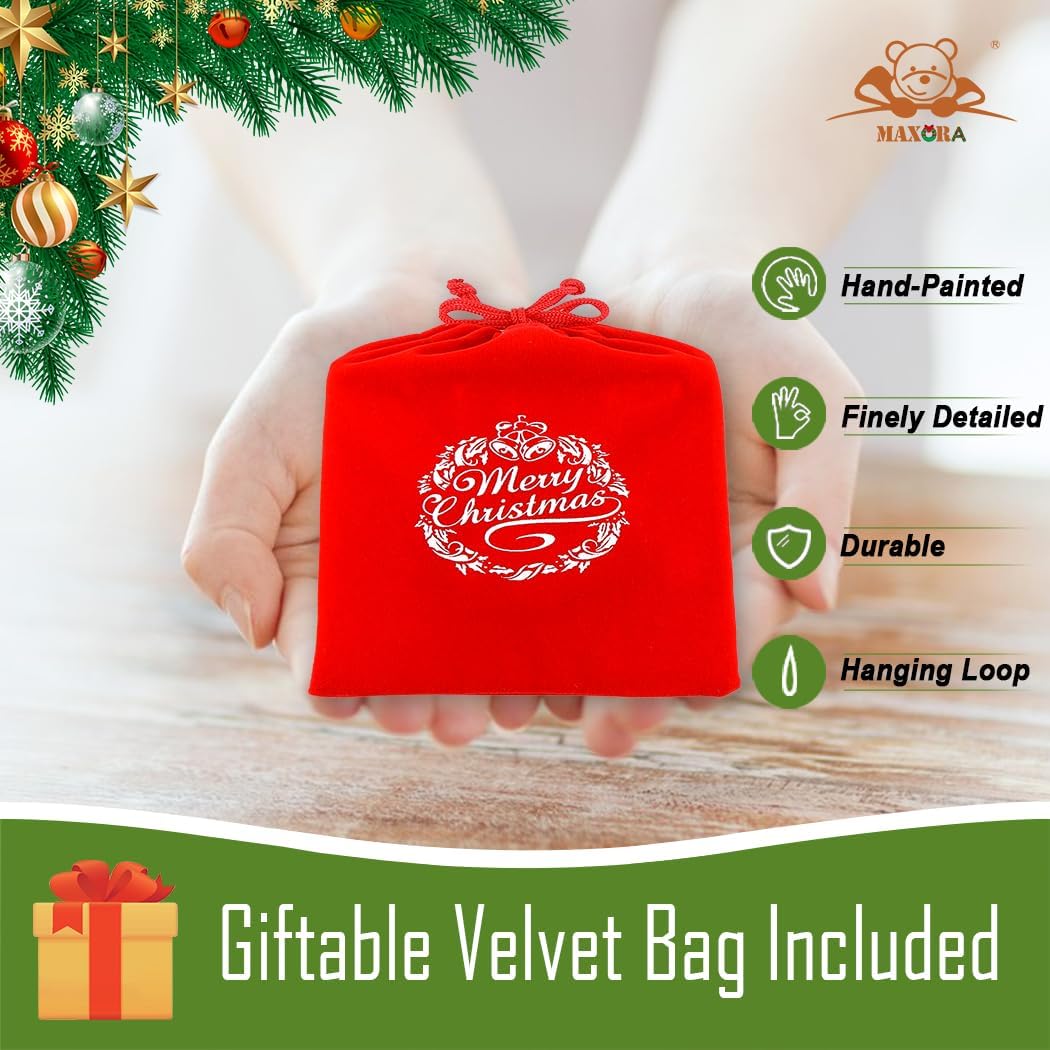 Fox – Adorno para árbol de Navidad de familia de 2 2024 Adorno personalizado de familia de zorro rojo Adorno de Navidad de pareja de zorros