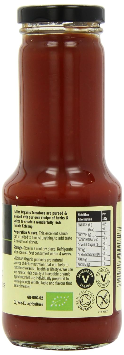 Meridian Organic Tomato Ketchup 10.05oz (Pack de 6)