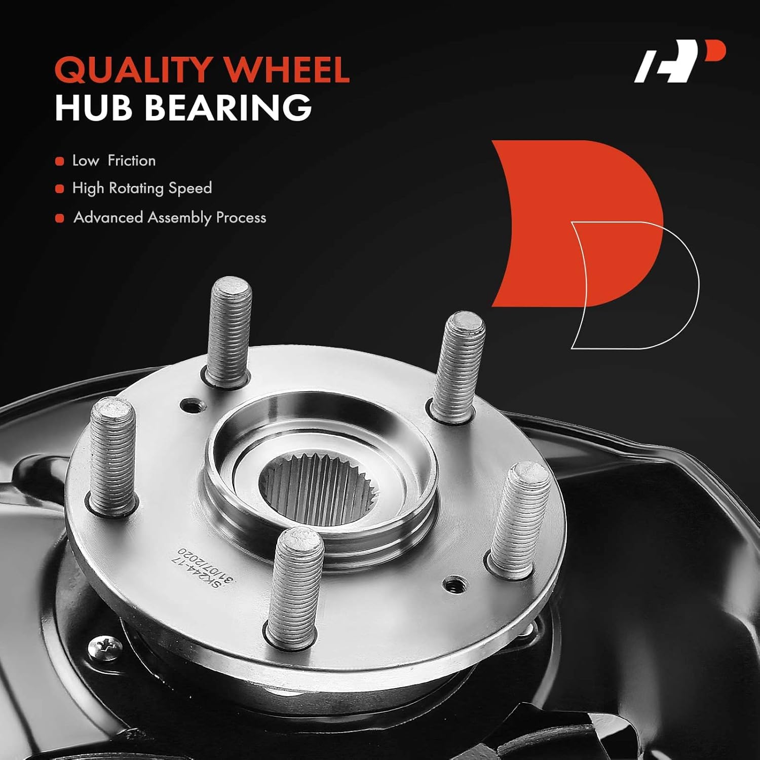 A-Premium Conjunto de cubo de cojinete de dirección delantero y cojinete de rueda compatible con Honda Accord 2013-2016, lado izquierdo del