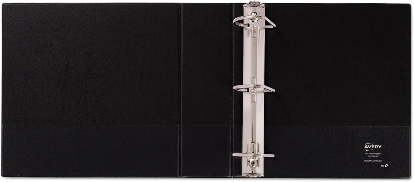 AVERY Nuevo – Carpeta de referencia duradera con anillos EZ-Turn, 11 x 8-12, capacidad de 3″, verde 27653