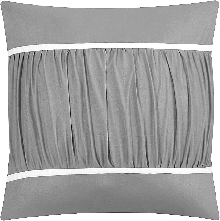 Chic Home Mayan – Juego de edredón de 24 piezas, tamaño Queen, color plateado