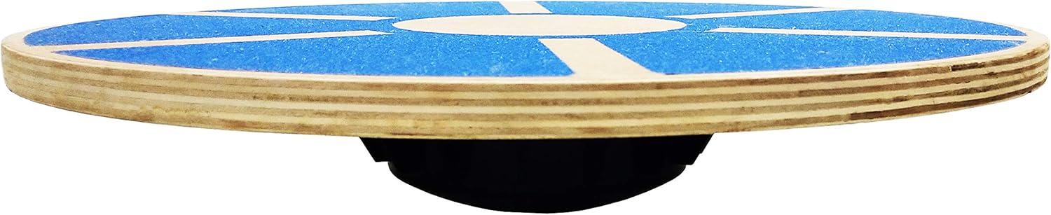 Signature Fitness Tabla de equilibrio de madera antideslizante de 15.55 pulgadas de diámetro con rotación de 360 grados para entrenamiento de