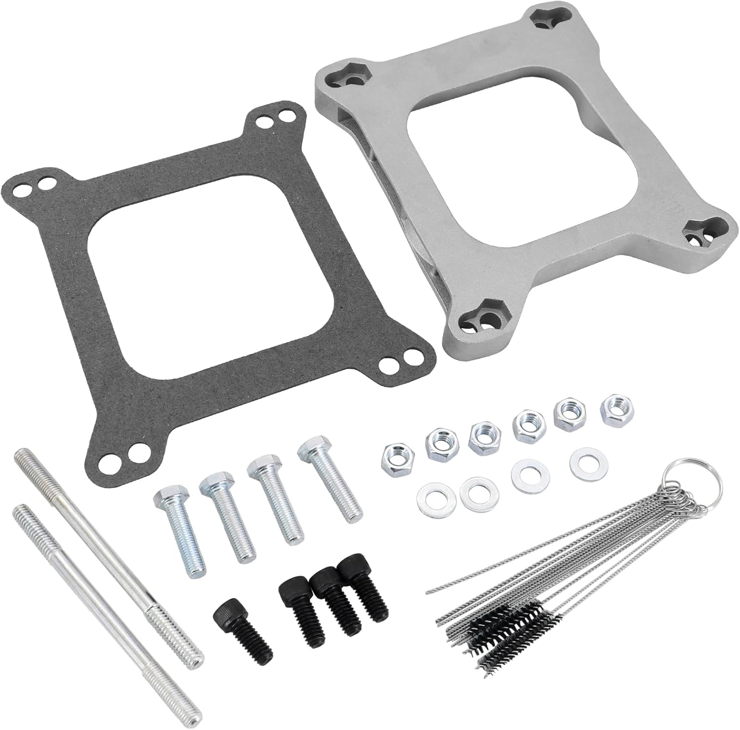 1932 Kit adaptador de junta de carburador de 34″ 4Bbl a 4Bbl, plata