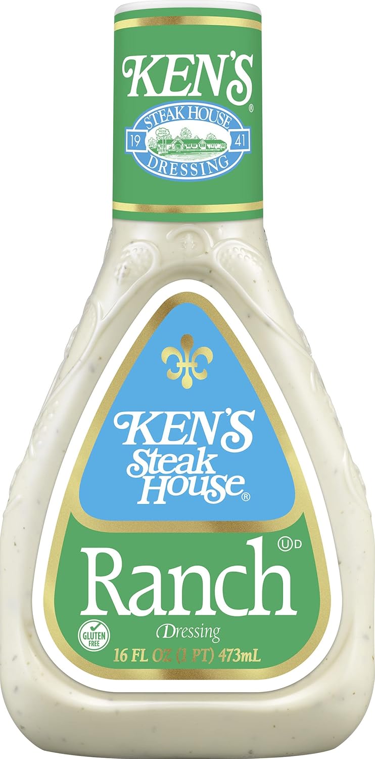 Ken’s Steak House Paquete variado, 1 aderezo de miel francesa Ken’s Steak House Country, 16 onzas, 1 aderezo Ken’s Steak House Ranch, 16 onzas