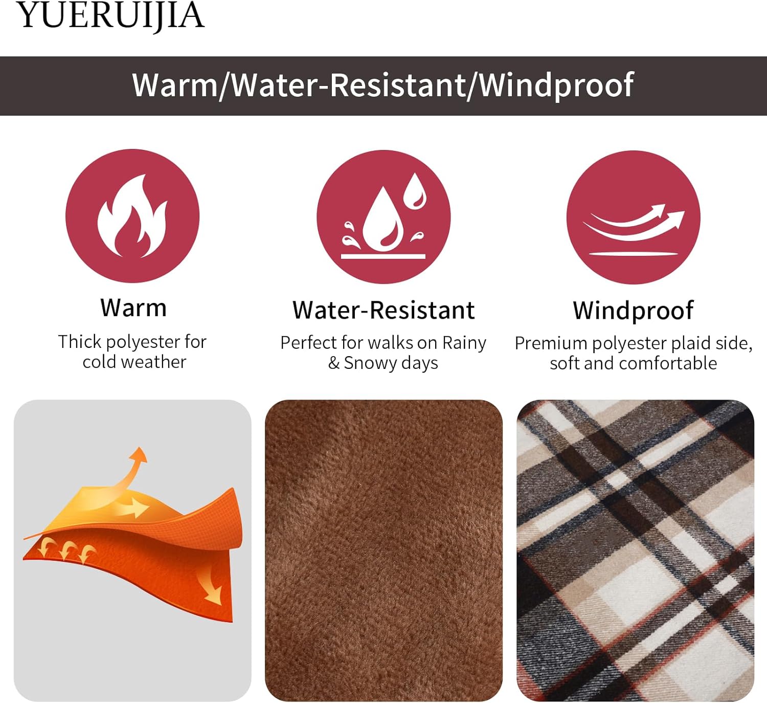 Abrigo de invierno para perro, chaqueta para perro, chaqueta de franela, impermeable, resistente al viento, ropa cálida para perro, abrigo de estilo