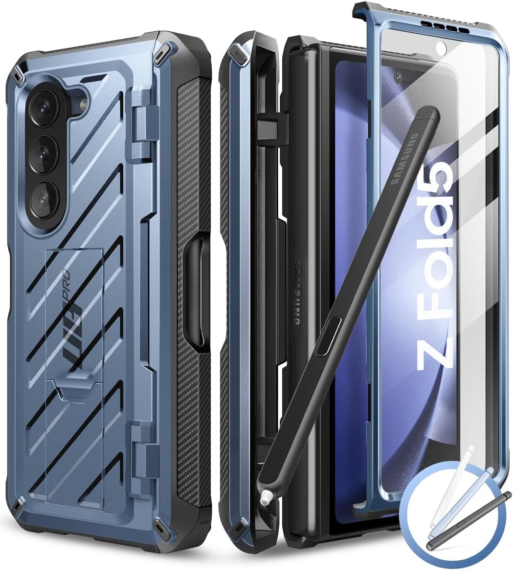 SUPCASE Unicorn Beetle Pro – Funda para Galaxy Z Fold 5 5G (2023), soporte para bolígrafo integrado Funda protectora resistente de cuerpo completo