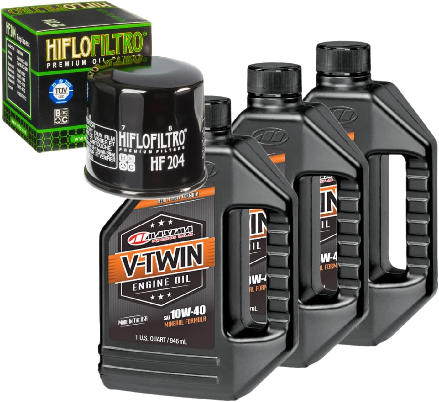 Oil Change Kit For Kawasaki 2008 KVF650 Brute Force 4X4 SRA V-Twin 10W-40