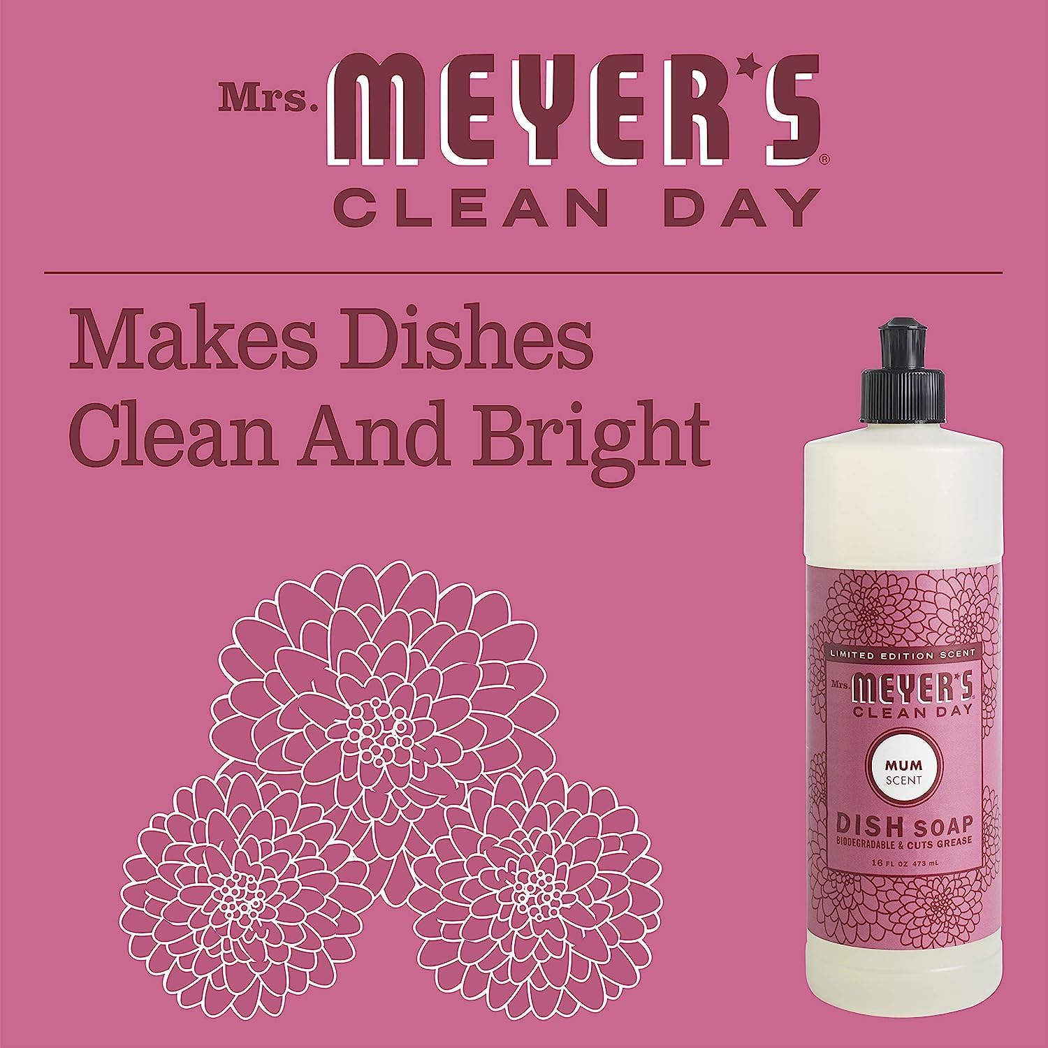 Mrs. Meyer’s ofrece paquetes surtidos de detergente Clean Day. Mrs Meyer’s – Detergente líquido para platos, aroma a especias de bellota, paquete de