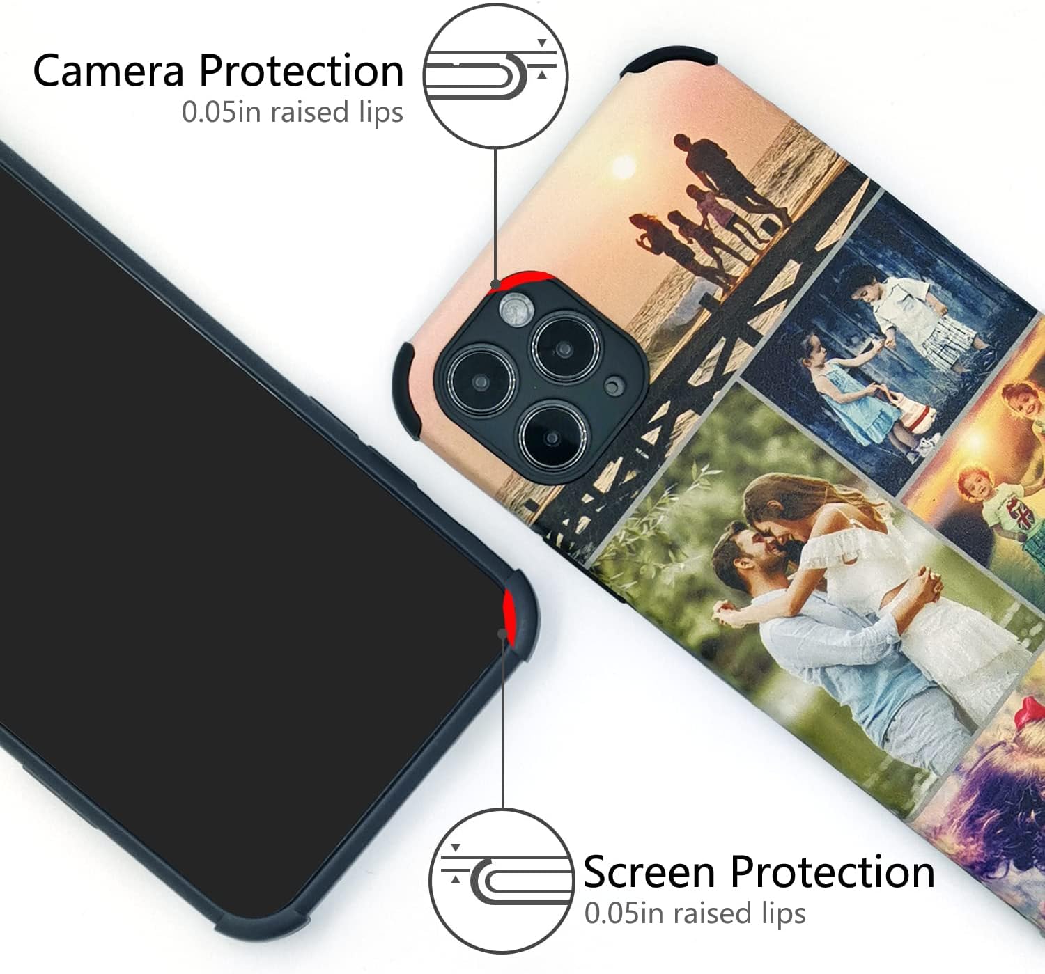 Bitrue Funda personalizada para iPhone 15 14 13 12 11 Pro Max XR X Xs Max 8 7 6 5 Plus se 2022, material de cuero artificial personalizado para
