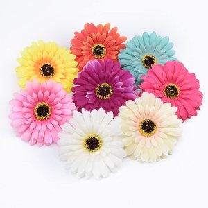 50 cabezas de flores falsas a granel, cabezas de margaritas artificiales, cabeza de flores gerberas para manualidades, decoración del hogar, boda, 50 cabezas de flores falsas a granel, cabezas de margaritas artificiales, cabeza de flores gerberas para manualidades, decoración del hogar, boda,