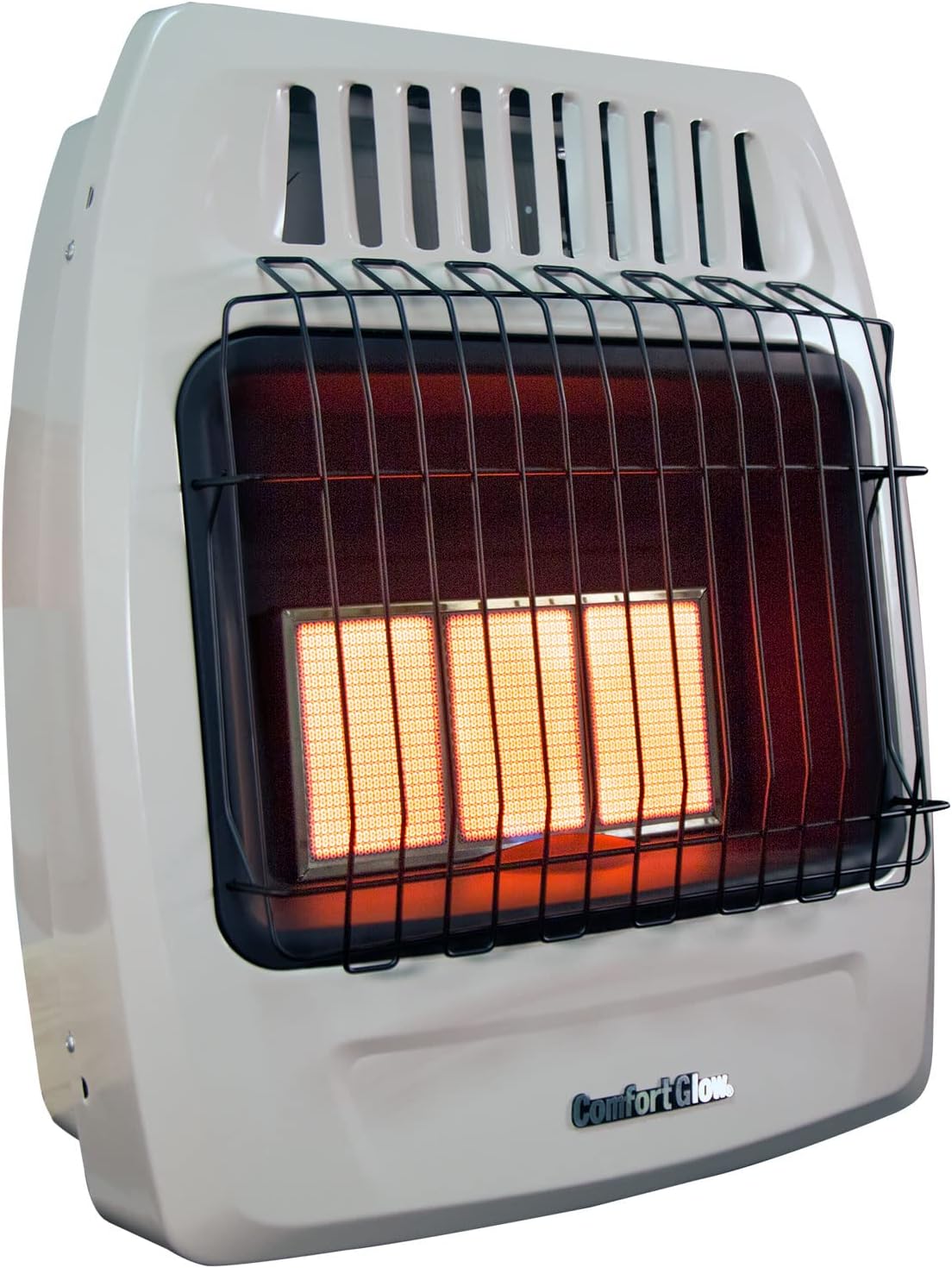 Comfort Glow KWP392 Calentador de pared sin ventilación infrarroja de propano 3 placas 18000 Btu, gris, 24 x 20.9 x 10.5 pulgadas