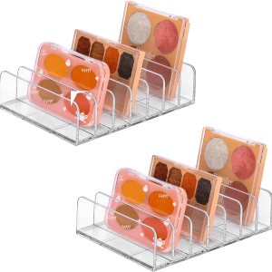 JESSCAT Organizador de paletas, organizador de plástico para encimera de baño, soporte para licuadora de belleza, organizador de maquillaje de JESSCAT Organizador de paletas, organizador de plástico para encimera de baño, soporte para licuadora de belleza, organizador de maquillaje de