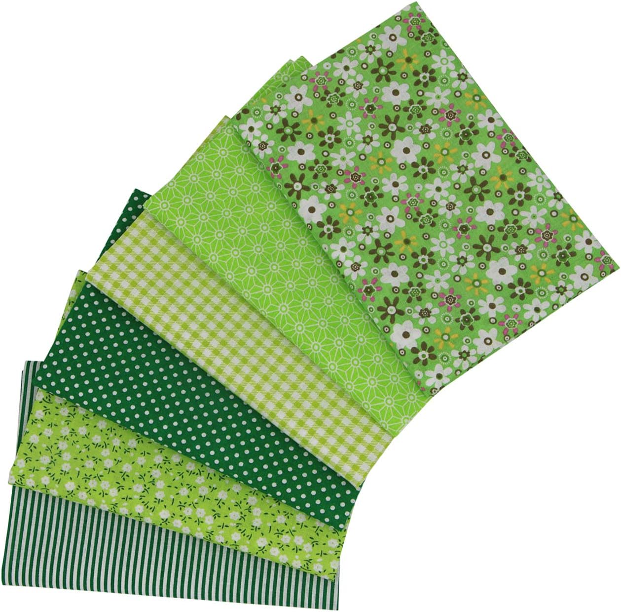 aufodara 6 piezas de 19.6 x 31.4 pulgadas (19.7 in x 31.5 in) de tela de algodón precortada rectangular de algodón para manualidades, paquete de