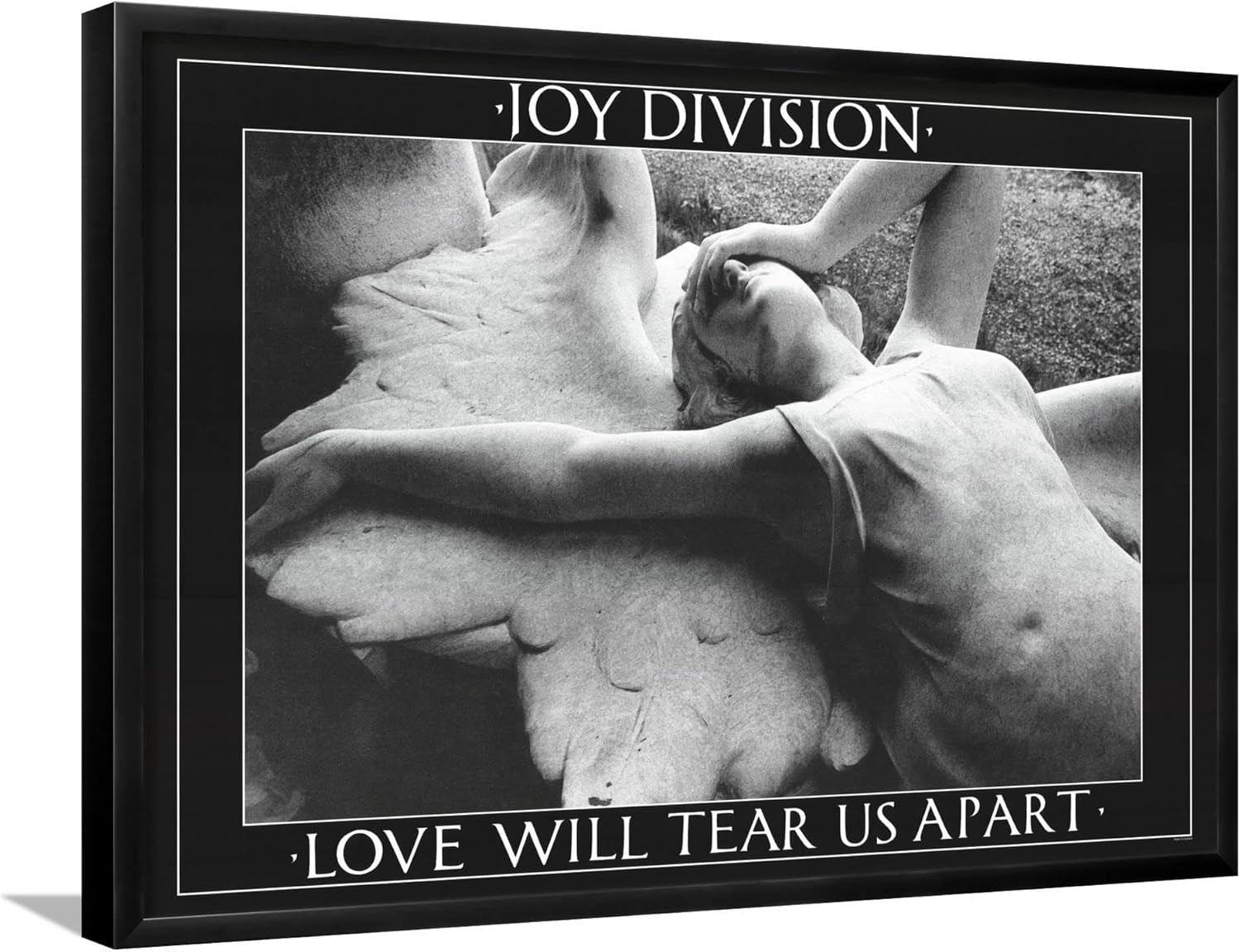 AllPosters Póster musical para pared, diseño de Joy Division (Love Will Tear Us Apart), marco negro, 33 x 22 pulgadas