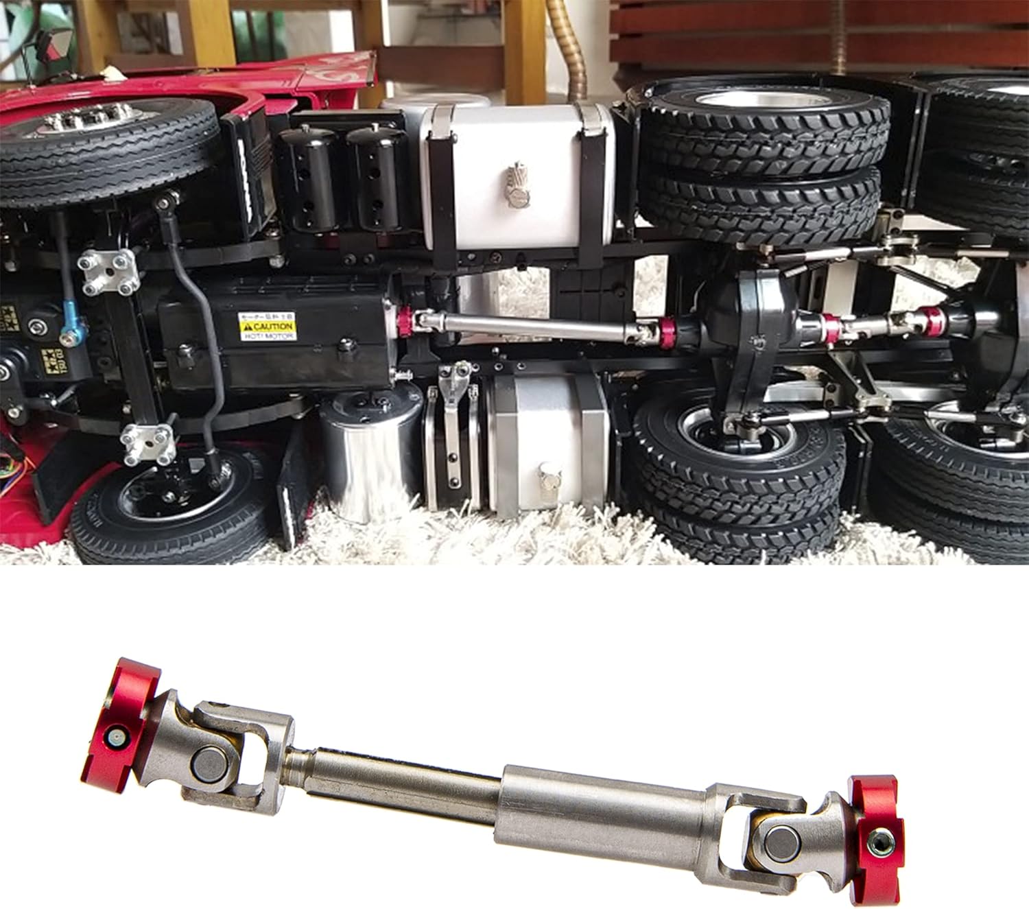 1 unids Vgoohobby RC eje de transmisión cabeza eje CVD junta para 114 Tamiya Scania Man Hino Truck 110 Traxxas TRX4 D90 SCX10 110 RC Crawler