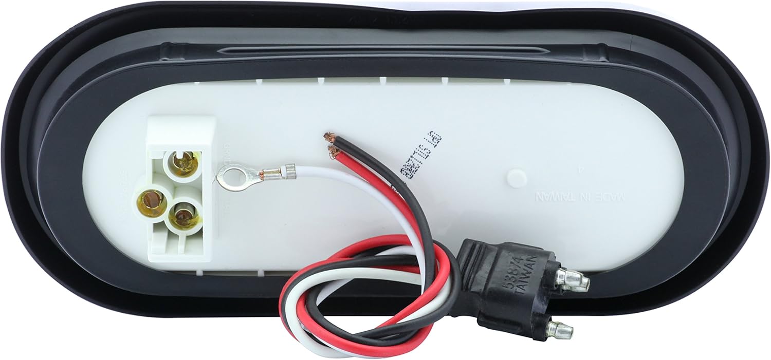 Optronics TLL12RK – Kit de luces traseras LED selladas ovaladas de 6 pulgadas, color rojo