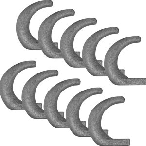 Paquete de 10 ganchos de cuerda soldables de acero al carbono de 2-38 x 2 pulgadas, ancho de apertura de 1-34 pulgadas, ganchos de amarre soldables Paquete de 10 ganchos de cuerda soldables de acero al carbono de 2-38 x 2 pulgadas, ancho de apertura de 1-34 pulgadas, ganchos de amarre soldables