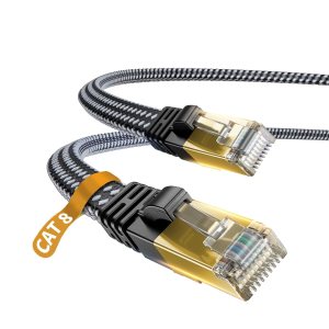 Cable Ethernet Cat 7, DanYee, de nailon CAT7 de alta velocidad, profesional, chapado en oro, cables STP CAT 7 RJ45, cable Ethernet de 3 ft, 10 ft,