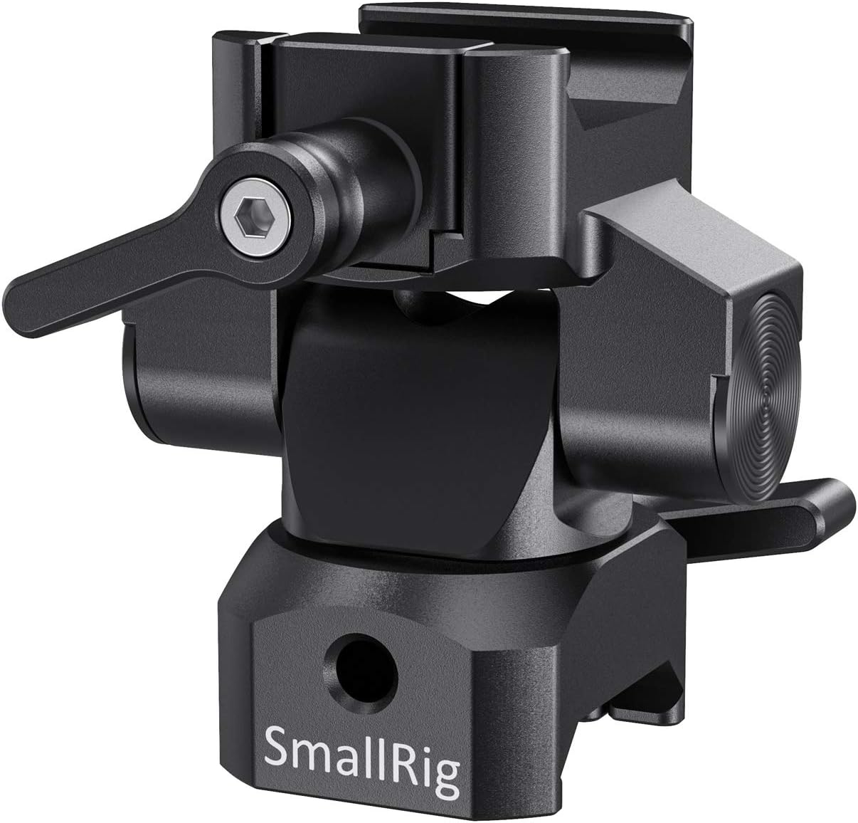 SmallRig Soporte de monitor giratorio e inclinable con abrazadera NATO ambos lados BSE2385