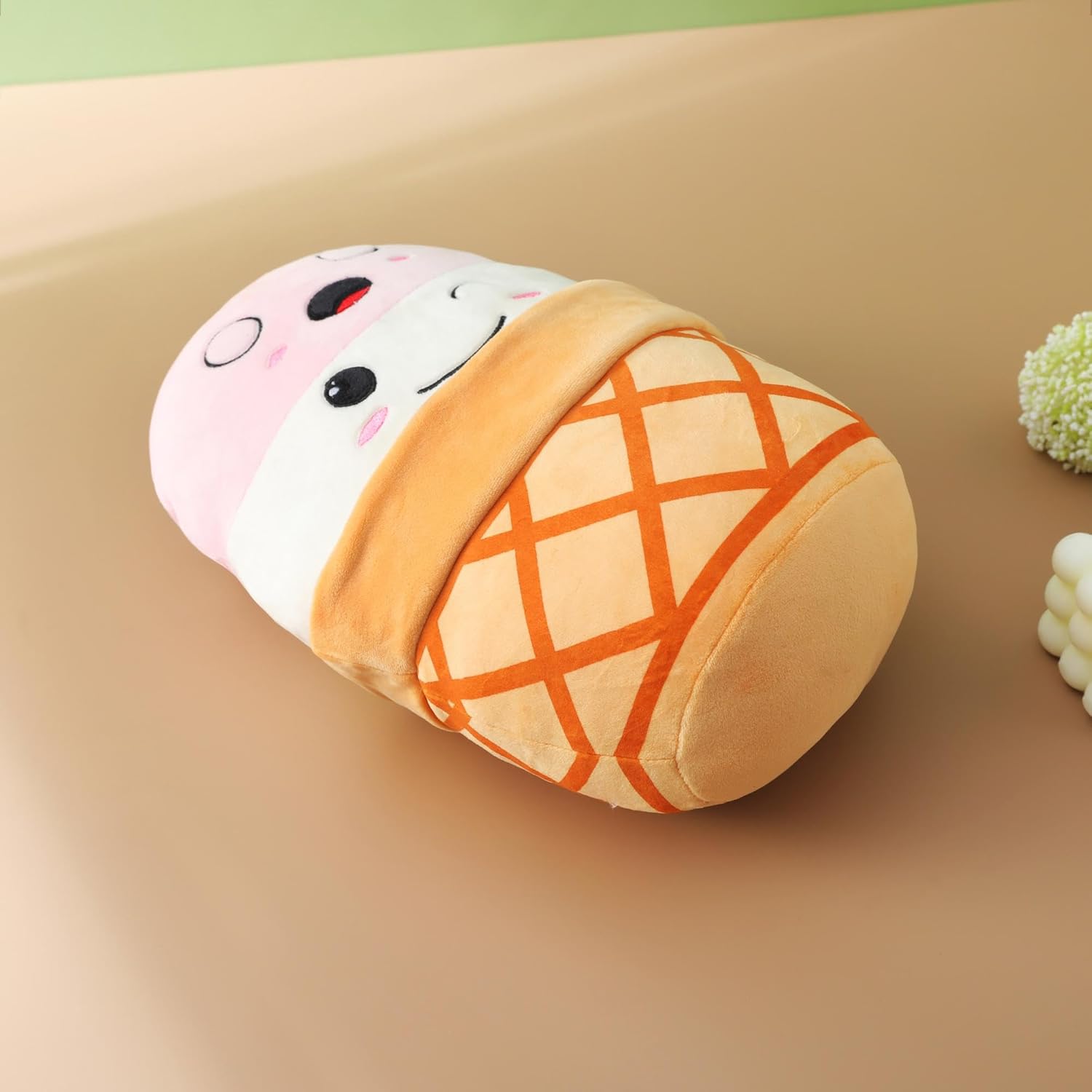 Almohadas de peluche de 12 pulgadas de helado para niños, animales de peluche, peluches kawaii, lindo peluche fácil de limpiar
