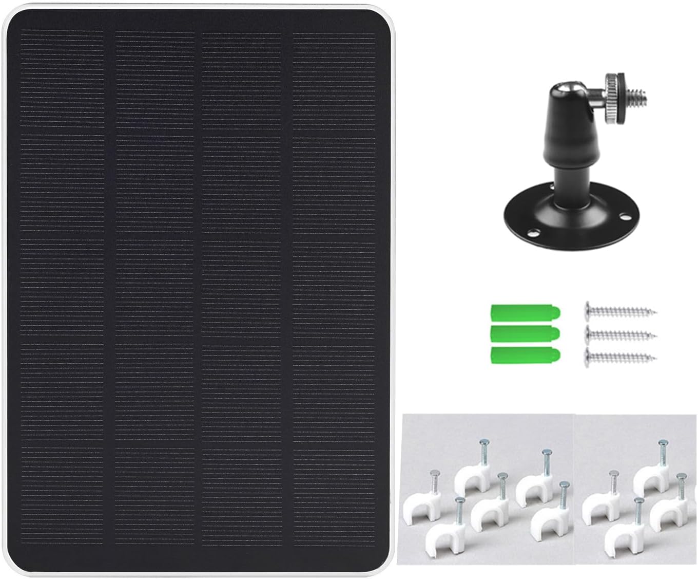 Panel solar de 3 W compatible con anillo, timbre de video, timbre de video 3, timbre de video 3 Plus, timbre de video 4, timbre de video a batería