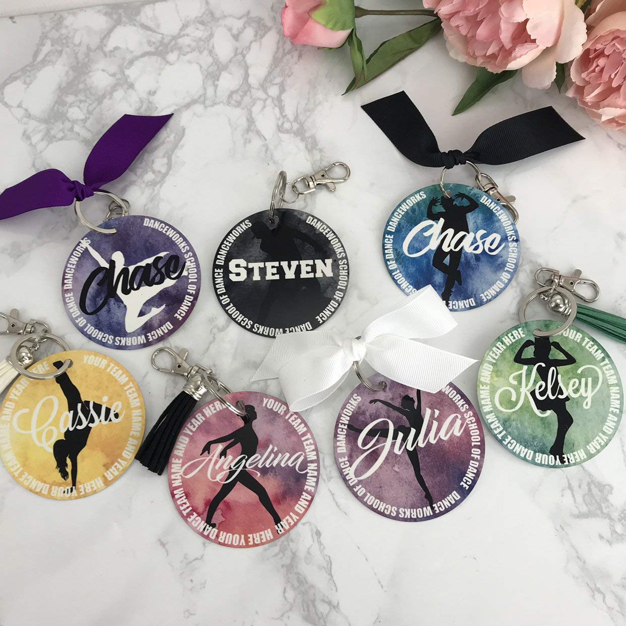 Jazz Dancer Aluminum Bag Tag Personalized with Your Name