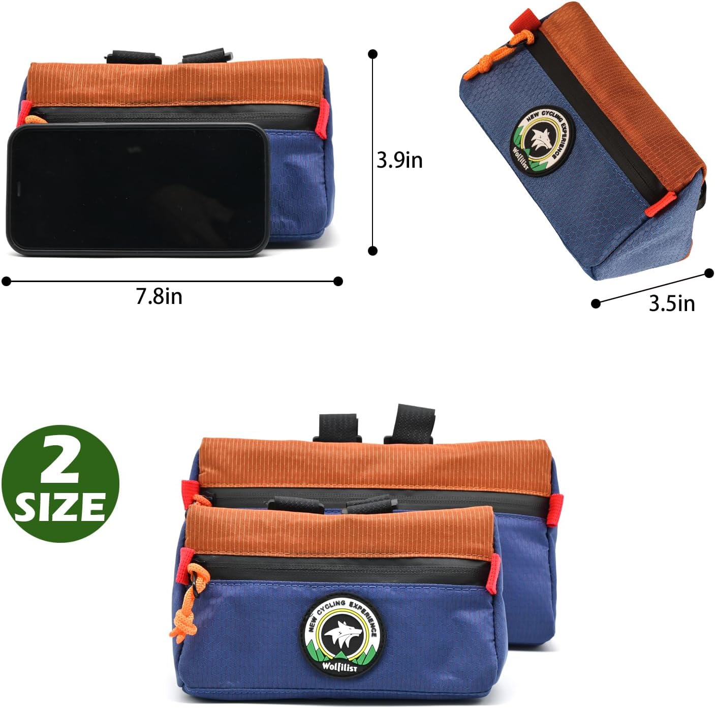 Bolsa para manubrio de bicicleta, cesta delantera de bicicleta para niños, bolsa impermeable para bicicletas, bolsa pequeña para manillar de