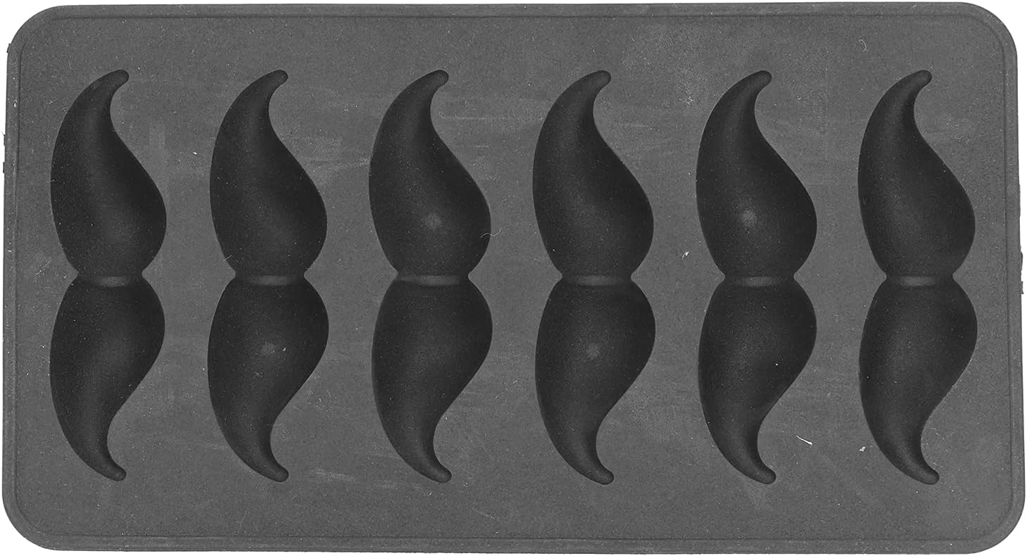 Moldes de silicona para el hogar, moldes de silicona para el hogar, moldes de hielo en forma de bigote, moldeo de verano negro, molde para moldes