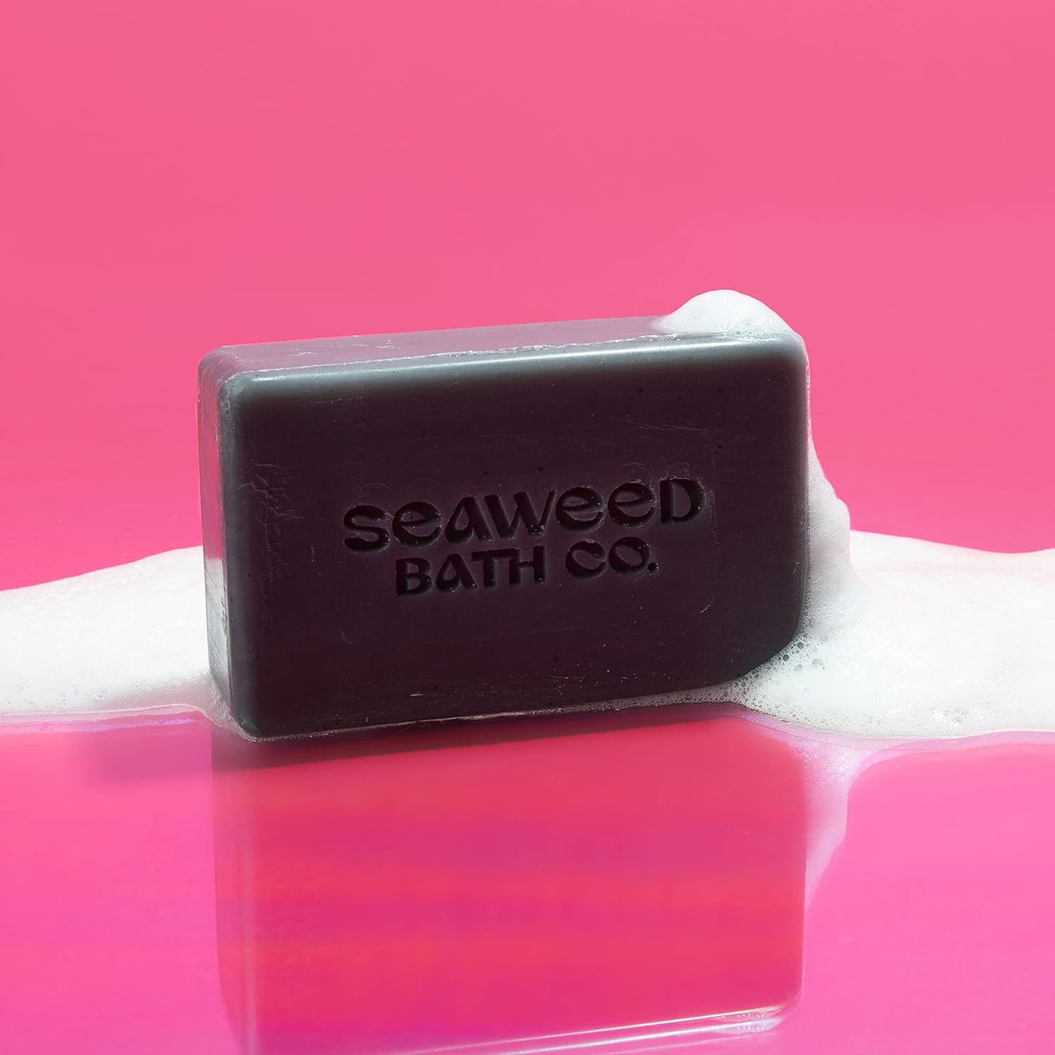 Seaweed Bath Co. Detox – Jabón en barra corporal y facial, 3.75 onzas (paquete de 2), algas marinas cosechadas de forma sostenible, carbón, ceniza