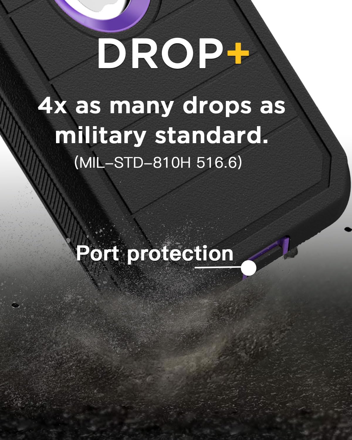 AICase Funda para iPhone 11, resistente protección contra caídas, cuerpo completo, resistente, a prueba de golpes, militar, resistente, duradera,