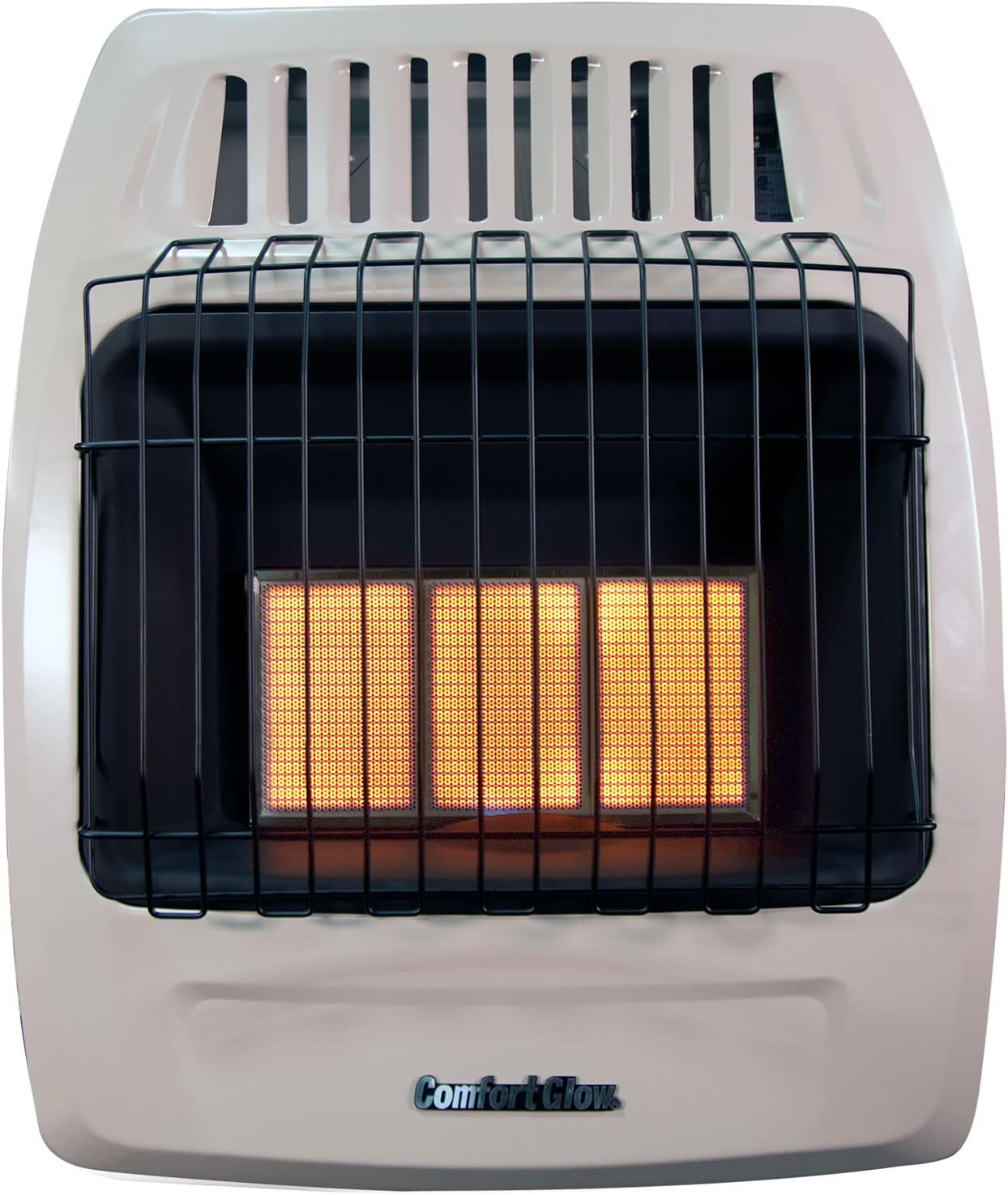 Comfort Glow KWP392 Calentador de pared sin ventilación infrarroja de propano 3 placas 18000 Btu, gris, 24 x 20.9 x 10.5 pulgadas