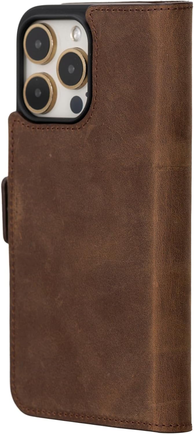 Bayelon Funda de piel tipo cartera para iPhone 15 Pro Max, funda con tapa para tarjetas, funda tipo cartera para iPhone 15 Pro Max, funda tipo