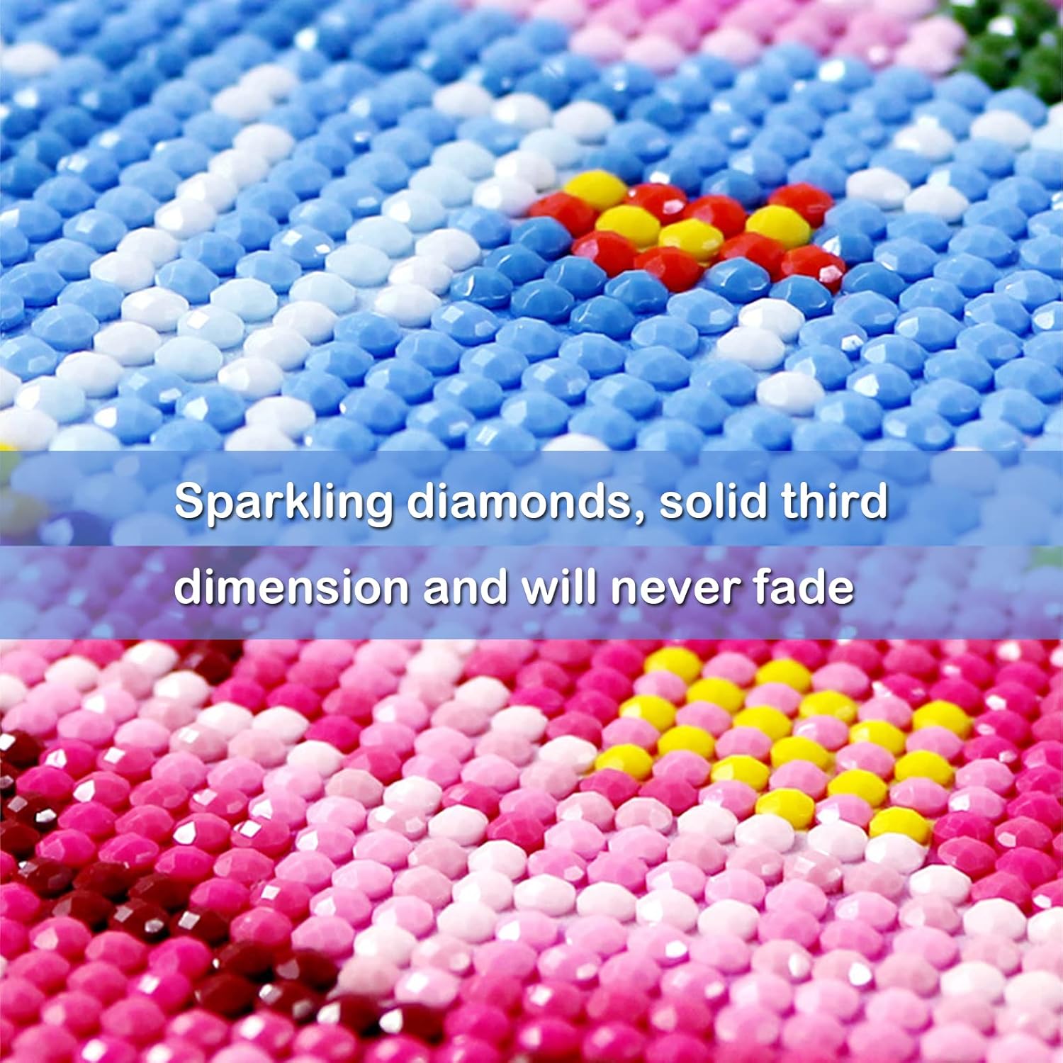 Kit de pintura de diamantes de imitación para adultos, kit de pintura de diamante 5D, pintura de diamantes de imitación de cristal de taladro