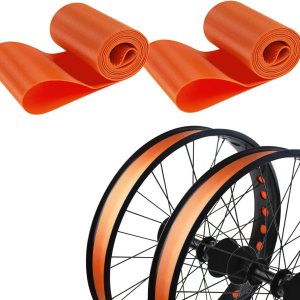 ADDMOTOR Cinta de llanta de 26 pulgadas, forro de neumático grueso de PVC, protector de cojín interior antipinchazos para bicicletas, 2 unidades ADDMOTOR Cinta de llanta de 26 pulgadas, forro de neumático grueso de PVC, protector de cojín interior antipinchazos para bicicletas, 2 unidades