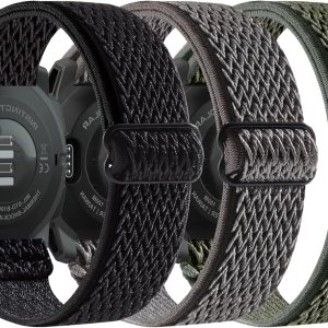 Paquete de 3 correas de nailon Strecty de 0.866 in compatibles con Garmin InstinctInstinct 2 SolarTacticalSolarTideEsports Paquete de 3 correas de nailon Strecty de 0.866 in compatibles con Garmin InstinctInstinct 2 SolarTacticalSolarTideEsports