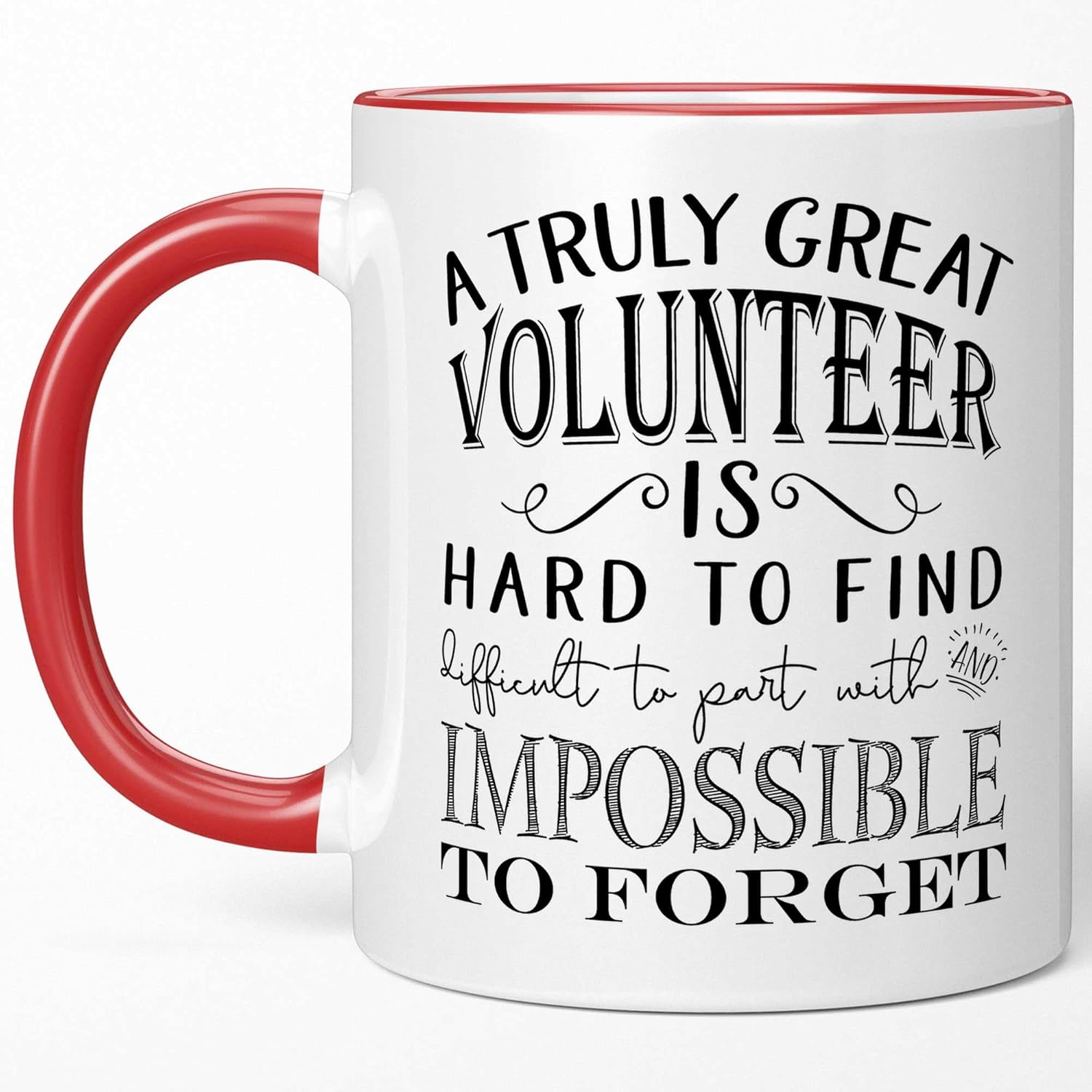 Sweet & Salty Regalos de agradecimiento para voluntarios  A Truly Great Volunteer is Hard to Find Taza de café, las mejores ideas de toma de fuerza