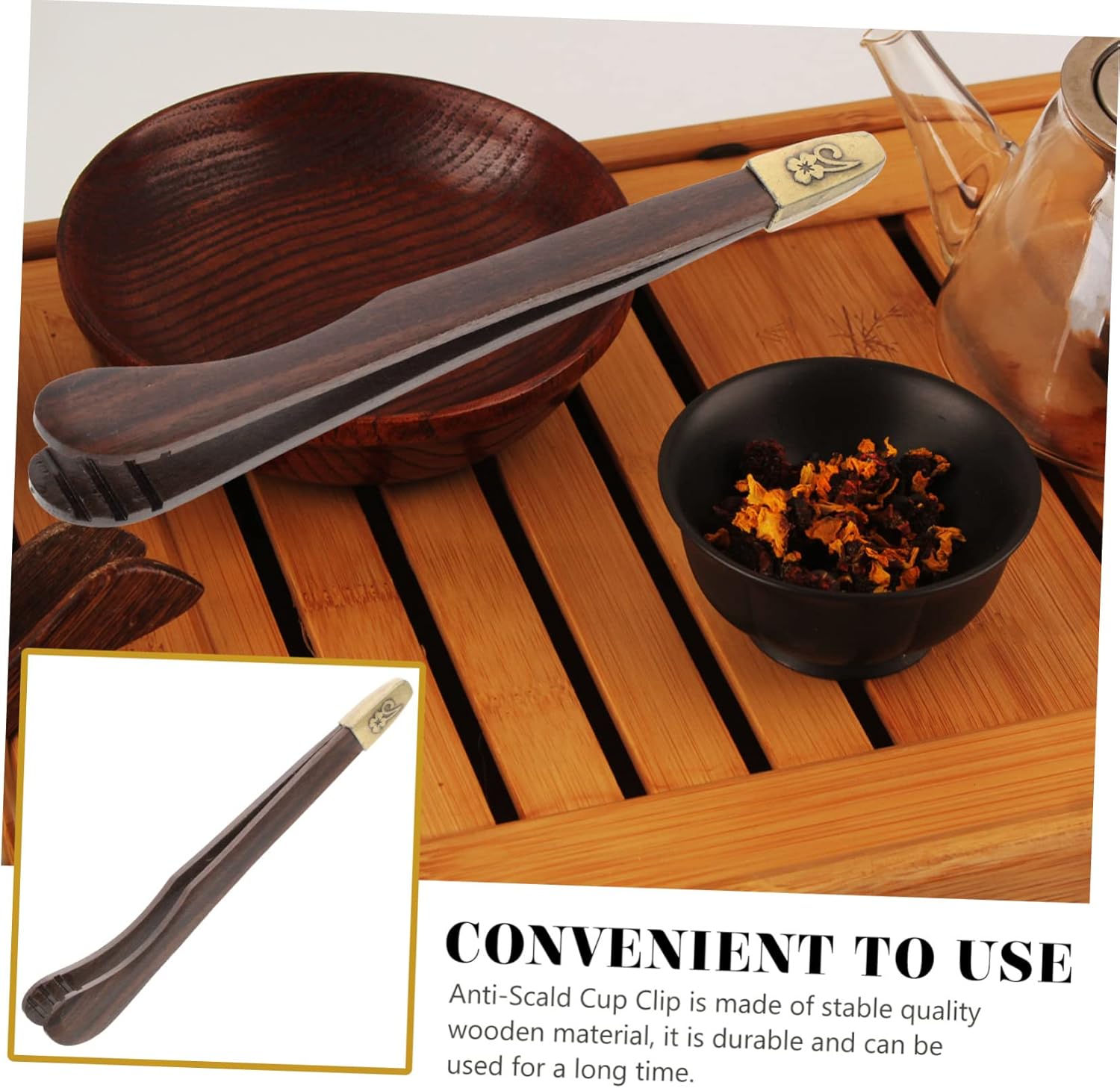 Pinzas para tazas de té chinas, pinzas de madera para alimentos, mini clips de cocina, pinzas de cocina reutilizables, pinzas para utensilios de