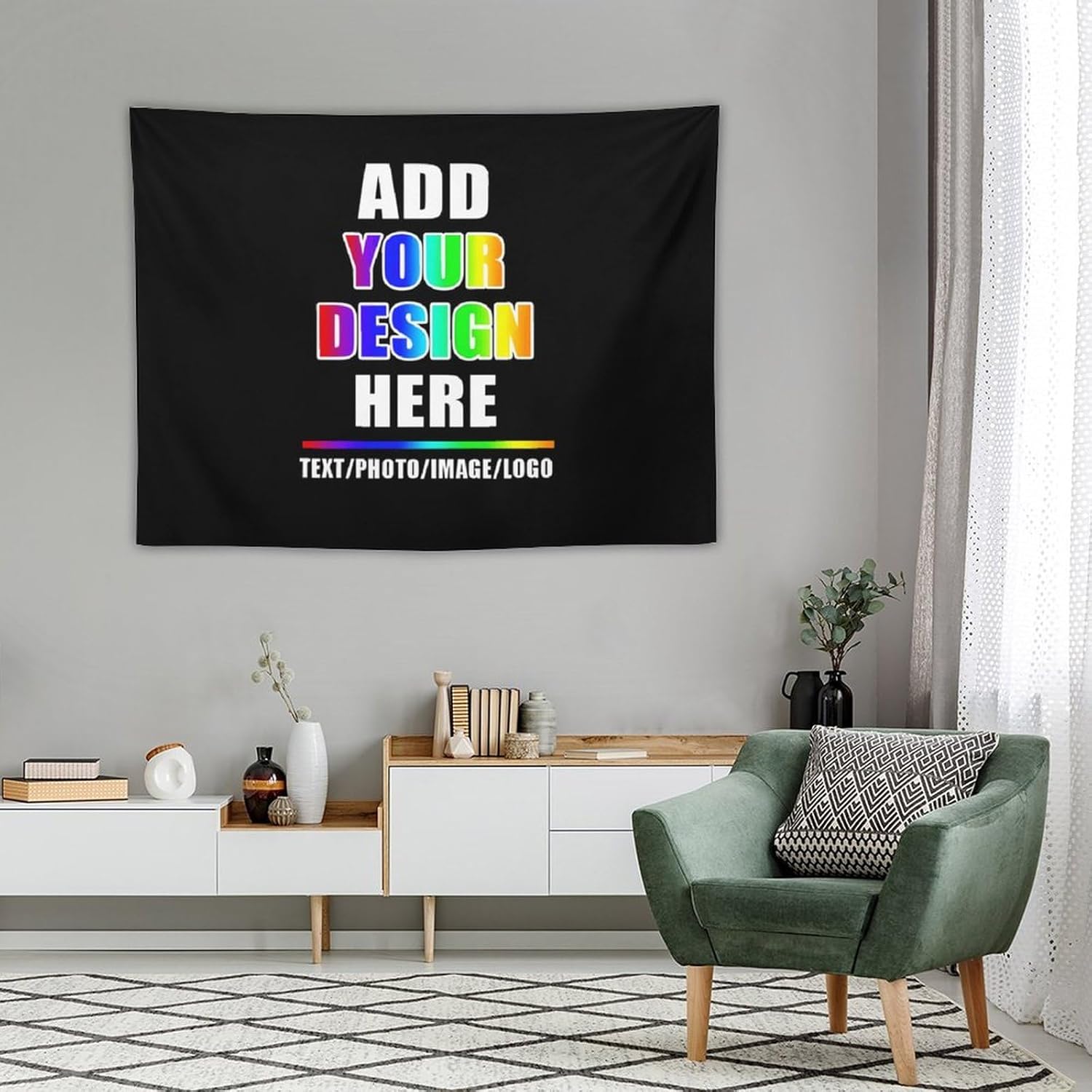 Imágenes de carga de tapiz personalizadas, tapiz de pared personalizado para dormitorio, telón de fondo de fotos personalizado para Halloween,
