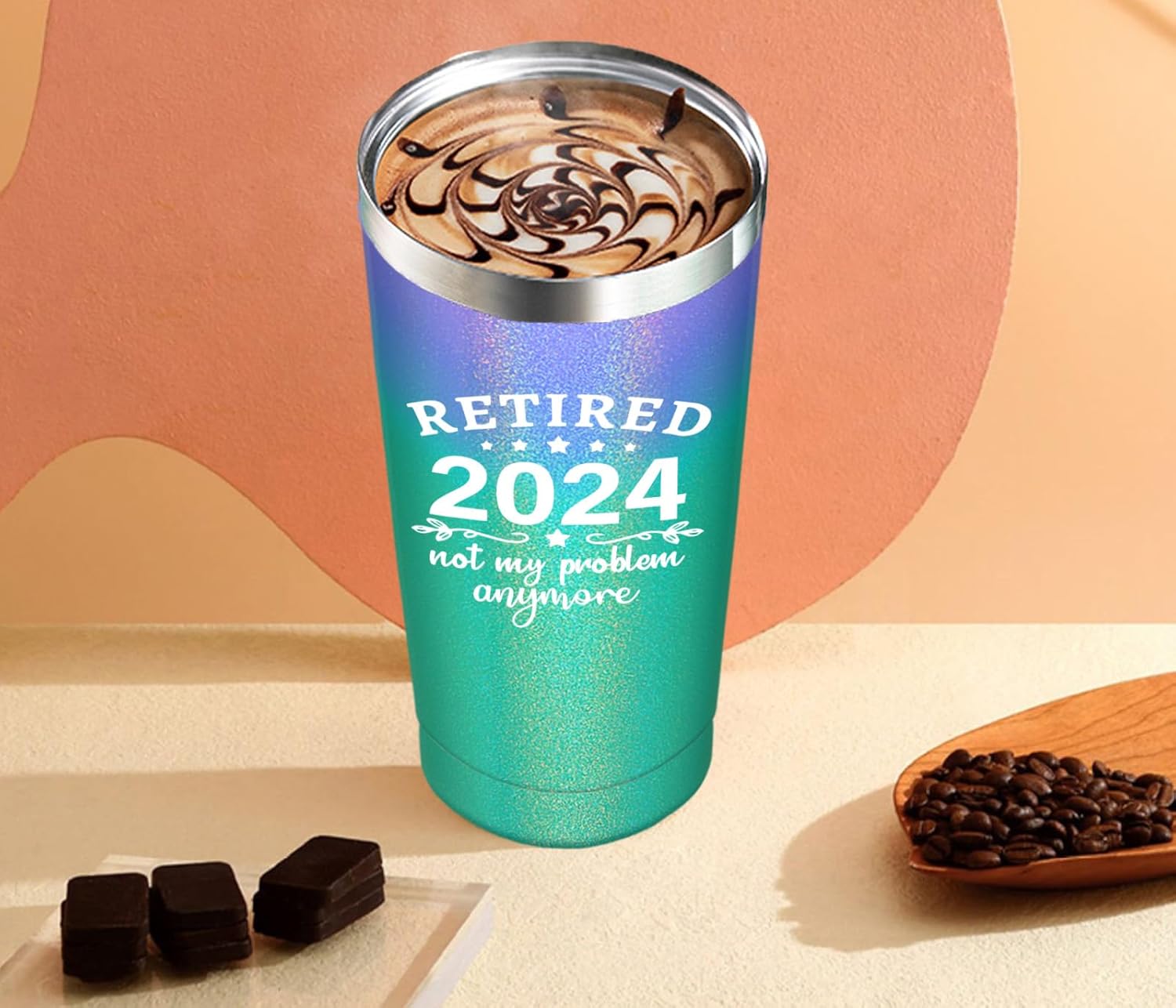 Regalos de jubilación para mujeres, vaso de café, regalos de jubilación 2024 para compañeros de trabajo, mujeres, mamá, madre, empleada, regalos de