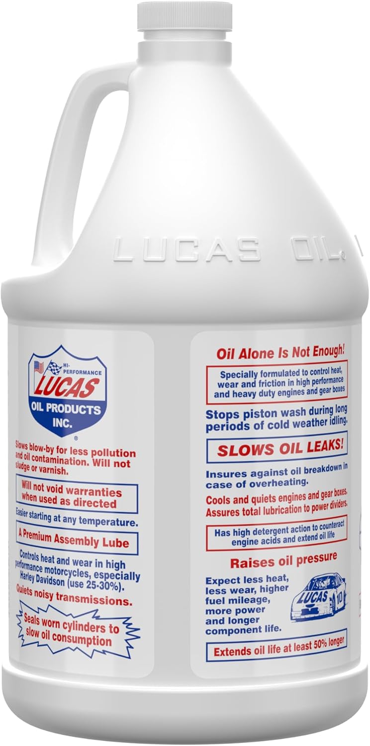 Lucas Oil 10002 Estabilizador de aceite resistente, 1 galón (paquete de 2)