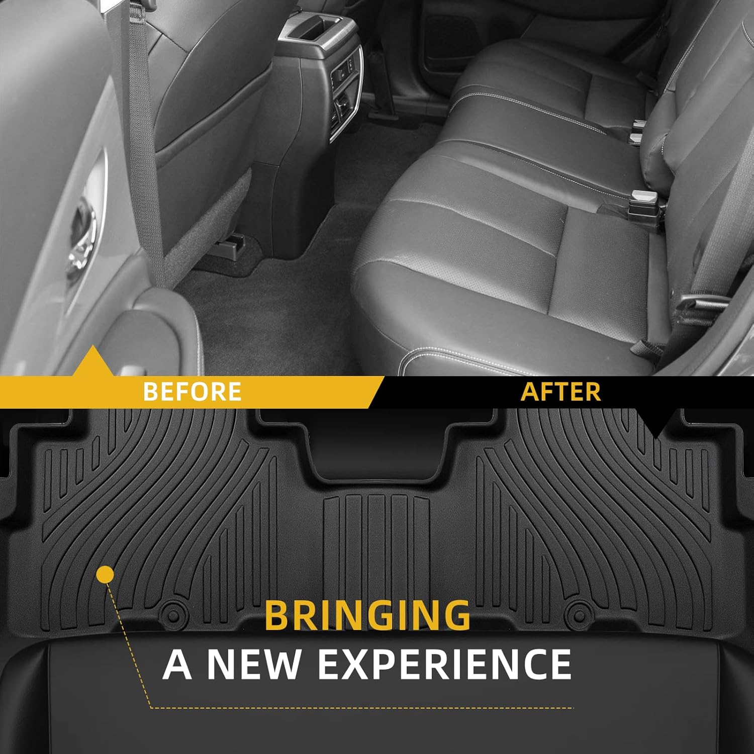 Floor Mats Compatible with Nissan Murano Accessories, Car Floor Liners Carpet Protection TPE All Weather Guard Custom Fit for Murano 2017.5-2024