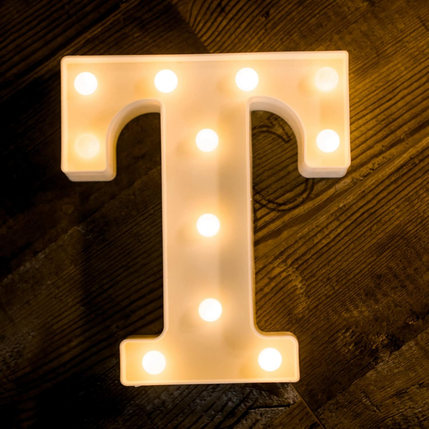 Foaky 26letras del alfabeto con luces LED, letras que se iluminan, luces de noche, para bodas, fiestas de cumpleaños, funcionan con baterías, luz