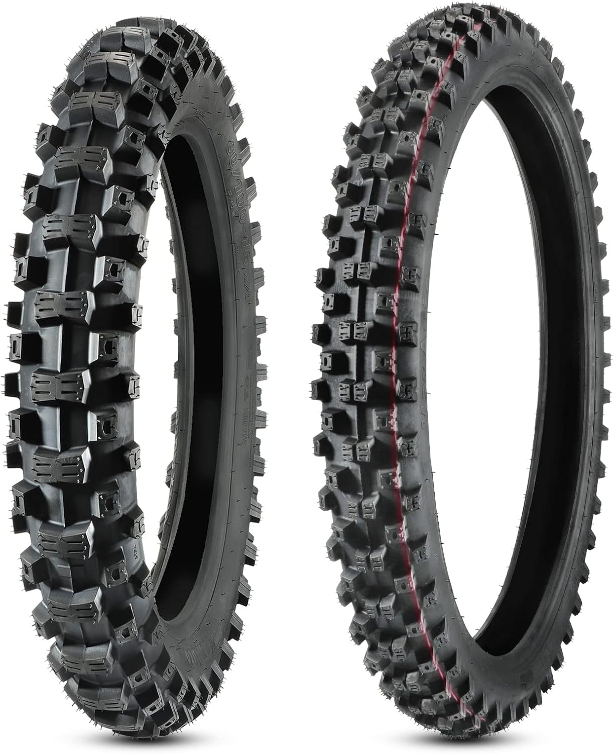 MaxAuto Neumático delantero 70100-19 y trasero 90100-16 para motocross todoterreno, repuesto para todas las motocicletas Dirt Pit