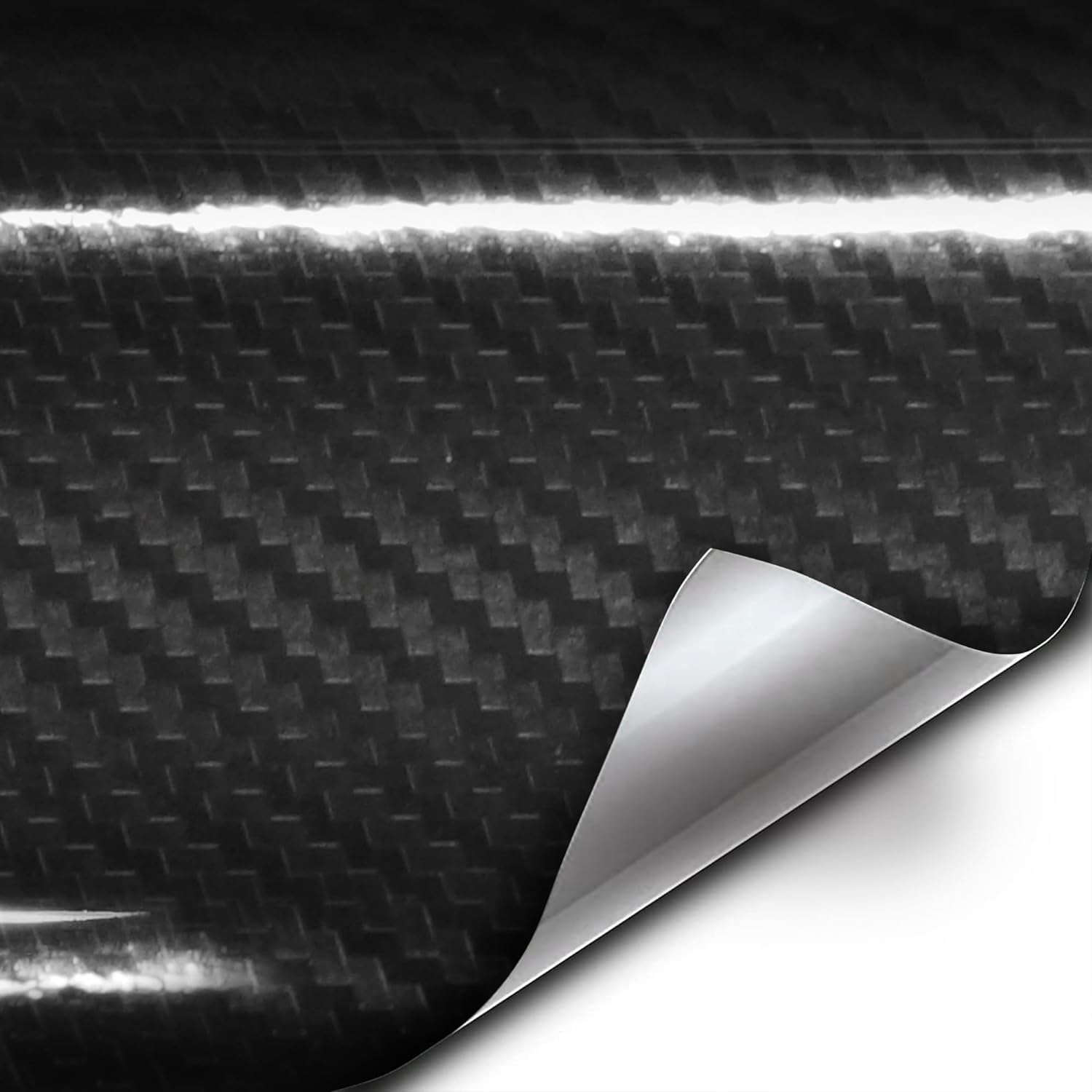 VViViD – Rollo de vinilo de fibra de carbono negro de alto brillo epoxi