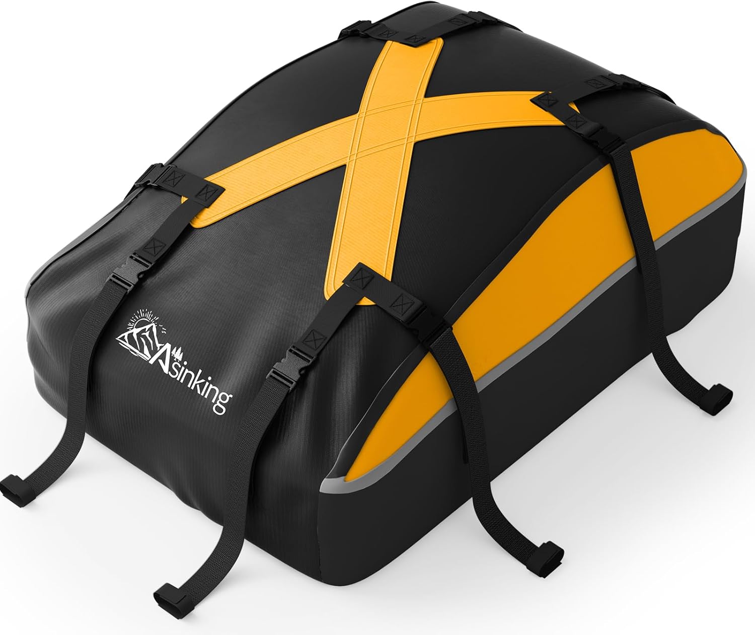 Bolsa de carga para techo de automóvil de 20 pies cúbicos, bolsa de techo 100% impermeable, portaequipajes para cualquier vehículo consin barra