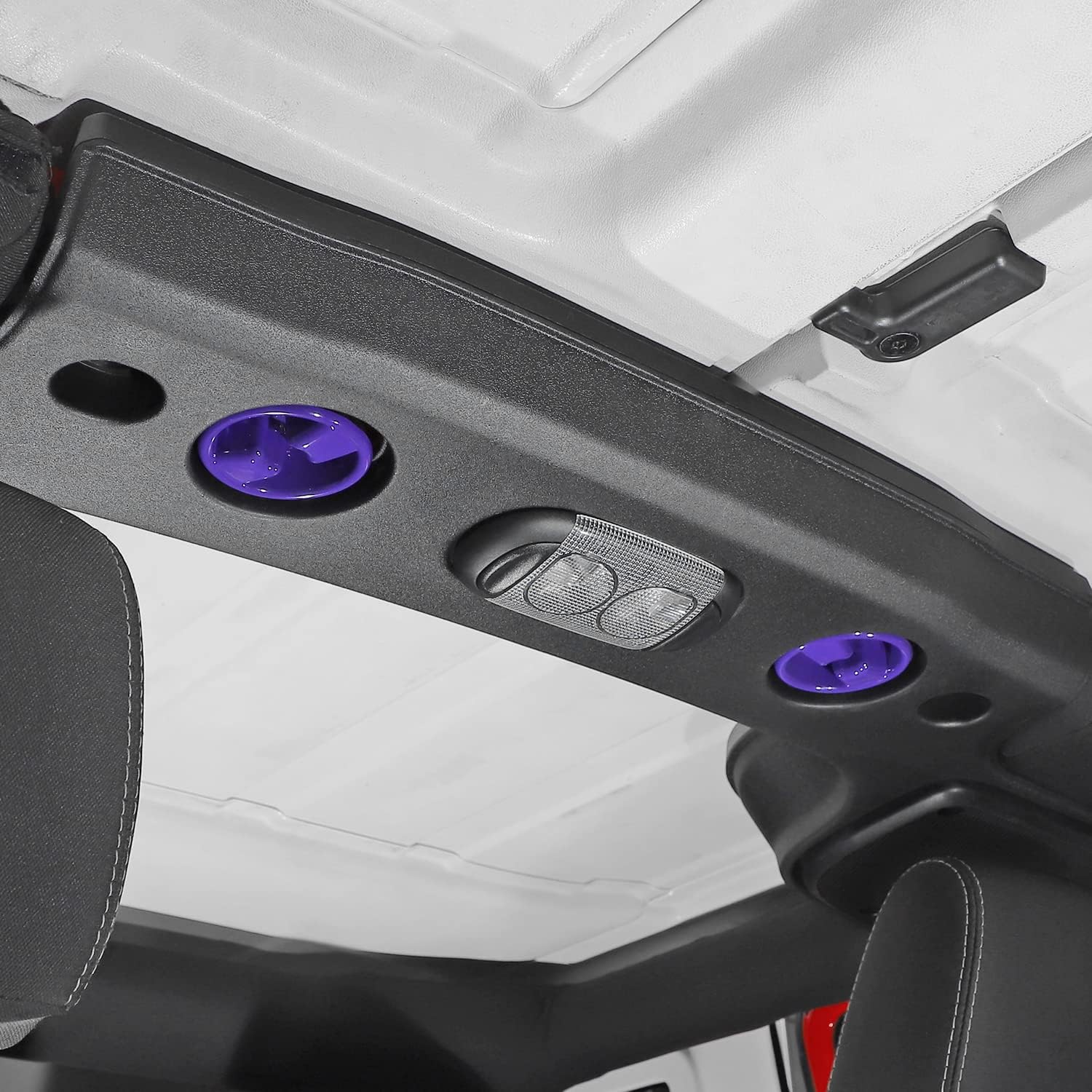 Cubierta decorativa para perilla de montaje en panel duro de techo rígido para Jeep Wrangler JK JKU 2007-2018, accesorios interiores de 24 puertas