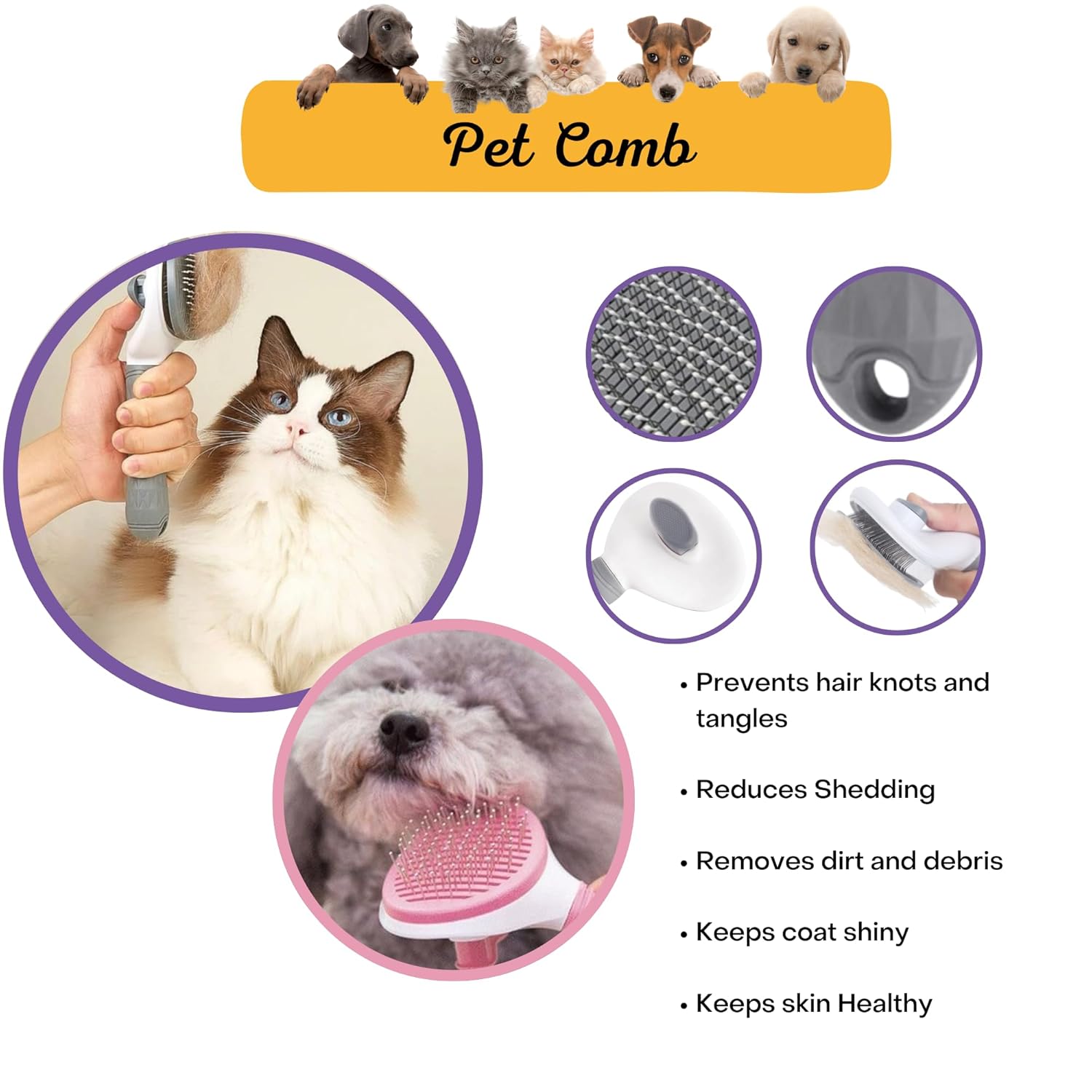 Cepillo para mascotas y cepillo de baño para mascotas de silicona suave, cepillo de gato, cepillo de perro, cepillo de pelo de gato, cepillo de pelo