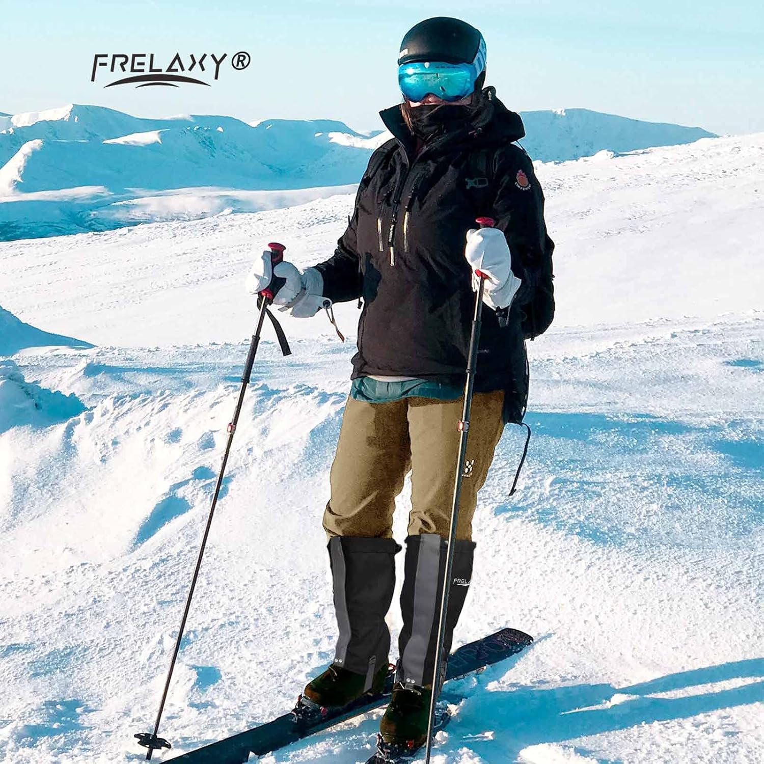 Frelaxy Polainas de caza de ultra alto rendimiento, polainas de senderismo 100% impermeables con correa de goma mejorada, polainas ajustables para