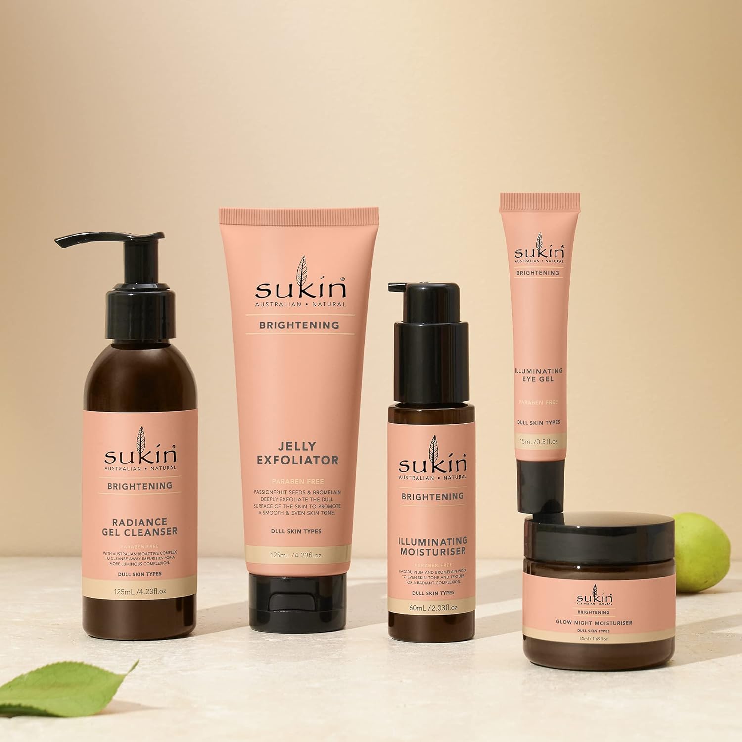 Sukin Hidratante nocturno Brightening Glow con ciruela Kakadu y vitamina E, 1.69 onzas