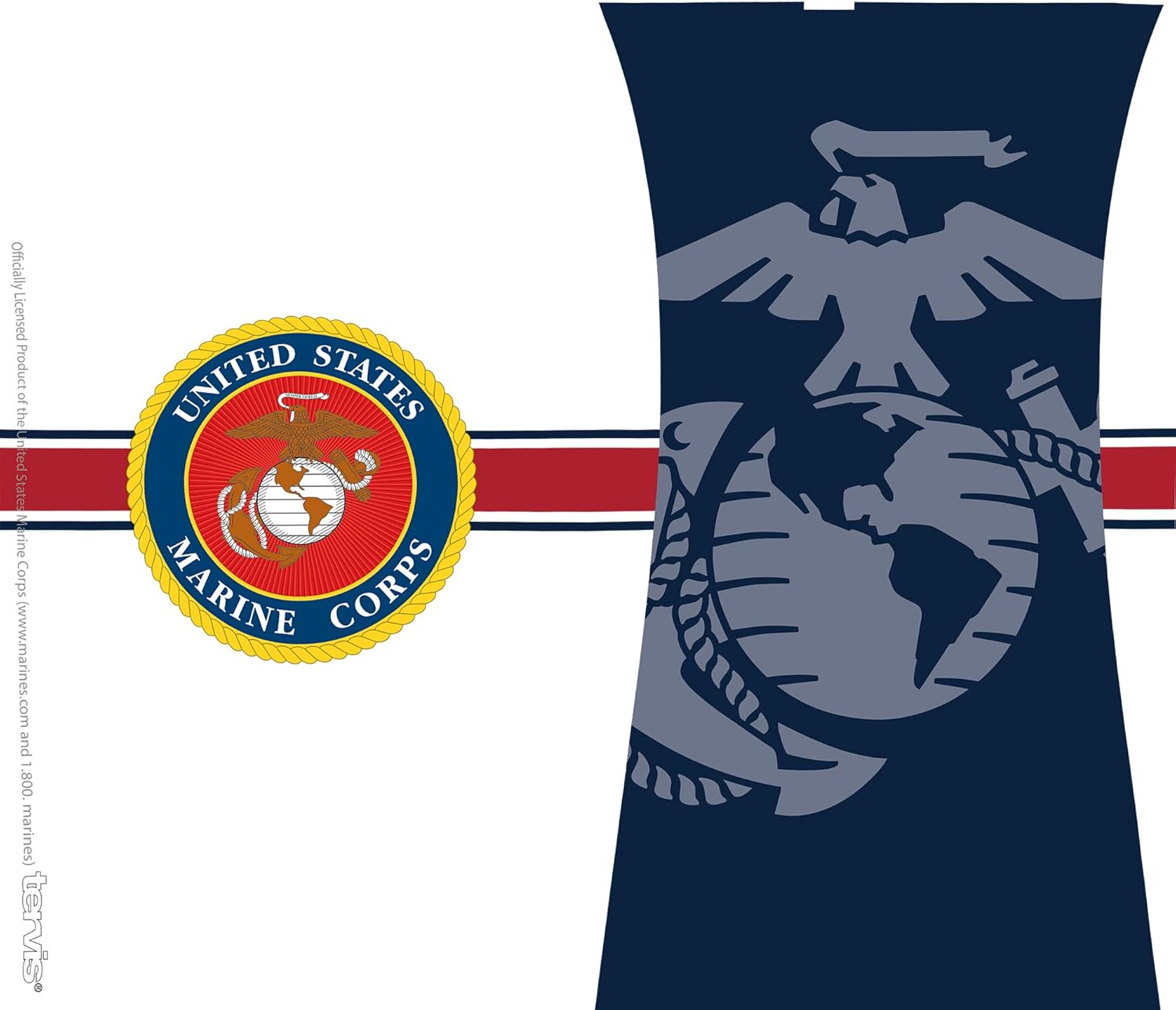 Tervis Vaso aislado de doble pared Marines Made in USA mantiene las bebidas frías y calientes, botella para agua de 24 onzas, orgullo